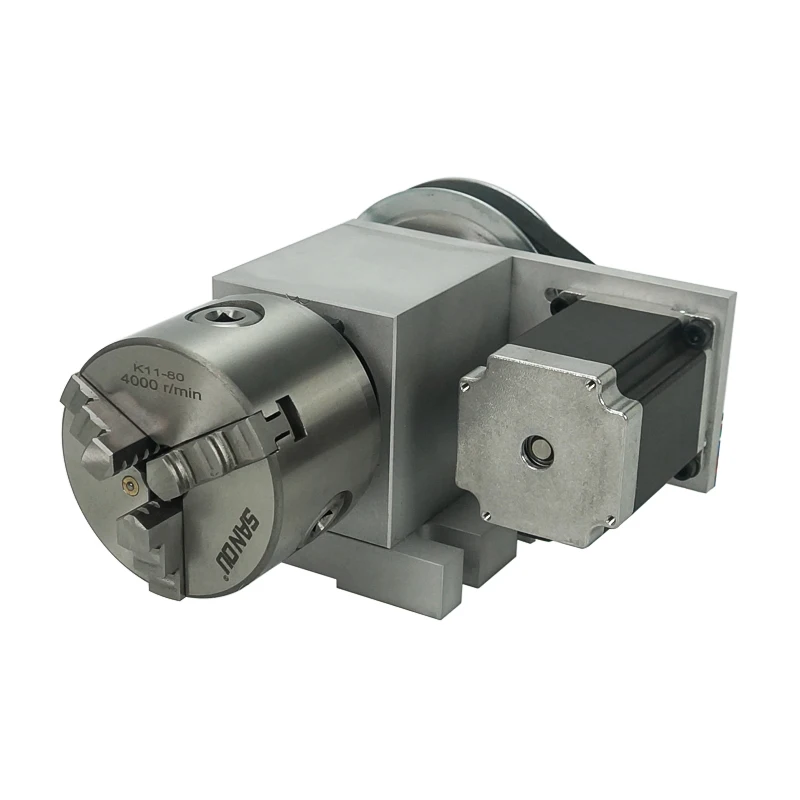
LY K-80 CNC activity tailstock 4th Axis Rotary table with Chuck 80mm 