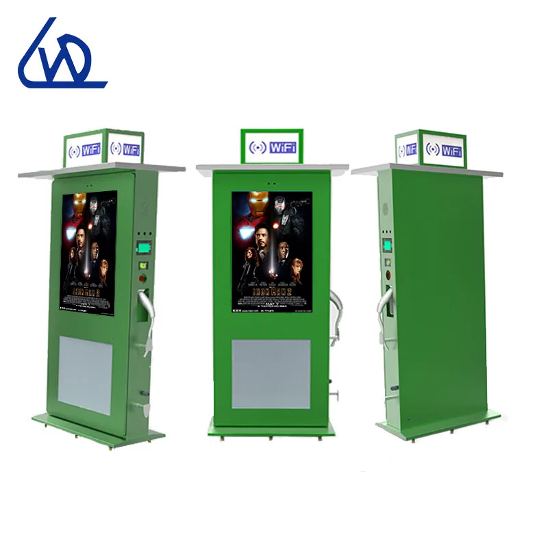 43 inch high brightness LCD screen intelligent car charging stations with charging pile