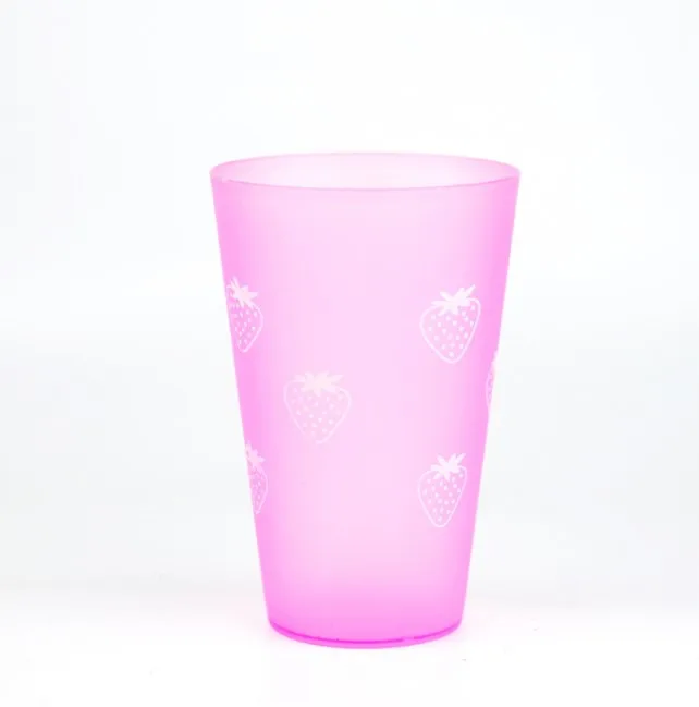 China factory wholesale pp frosted plastic drinking cup 13oz