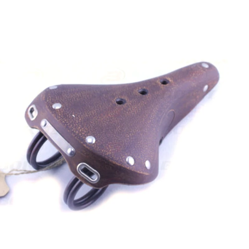 Brown Leather Bicycle Light Skin Led Saddle CL-30