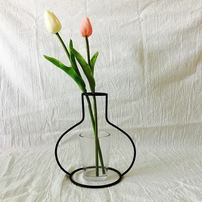 
Household adorn article iron art vase dried flower vase family decorates flower to place article emulative vase 