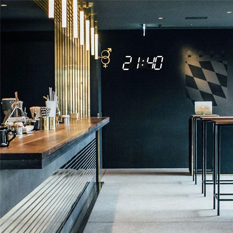 Новое поступление оптовая продажа цифровые светодиодные настенные часы с календарем