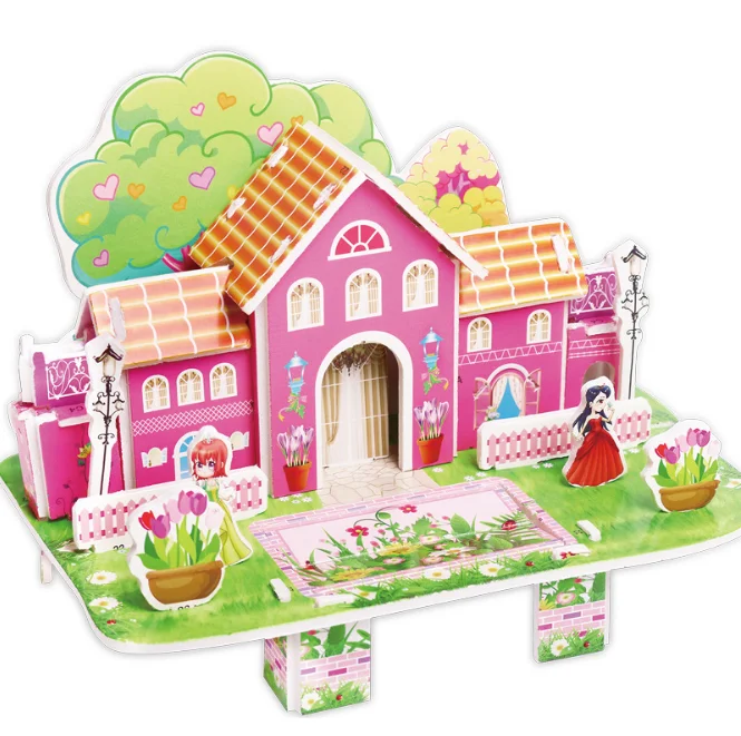 DIY Doll House Miniature Kids Dollhouse With Furnitures Toys House