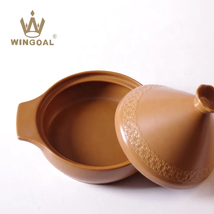 Ceramic refractory tagine cooking pot