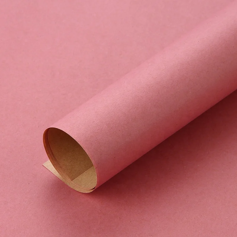 120gsm  thicker craft paper high quality luxury clothing gift packaging double side colorful  flower wrapping kraft paper