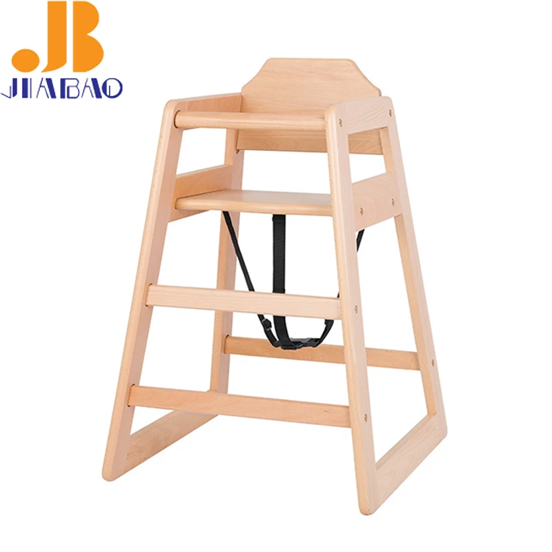 Restaurant Home High Quality Solid Wood Baby Feeding Dining High Chair