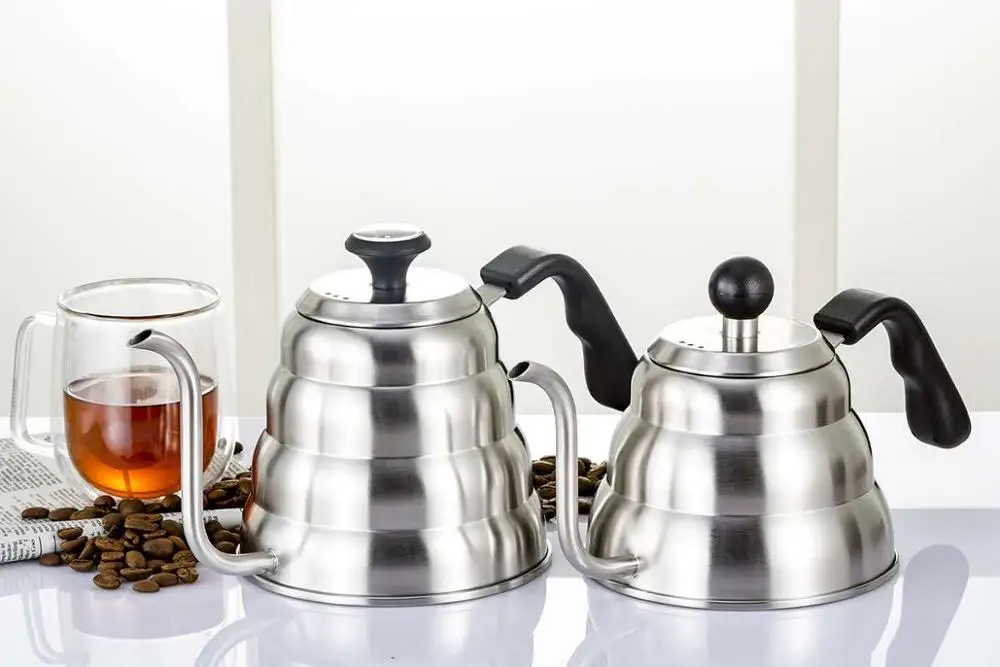  Горячая Распродажа! 1 л/л чайник для кофе из нержавеющей стали
