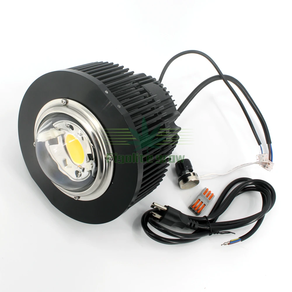 Full spectrum 100w COB CXB3590 LED grow light Meanwell dimmable driver HBG-100-36B