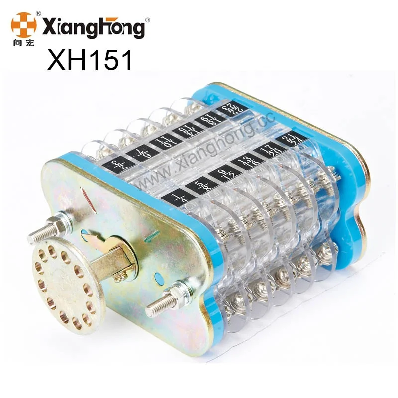 Xianghong F6 12III 6NO6NC Slow type 10A HV operation Mechanism Auxiliary Rotary Switch and Cam Switch