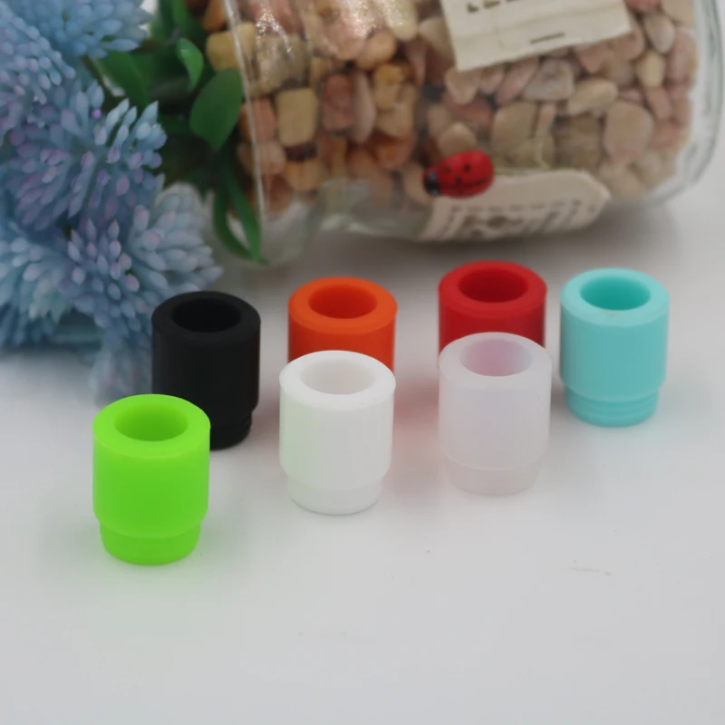 
lovekeke-S002 Silicone Mouthpiece Cover Drip Tip 810 test tip Colorful Silicon testing cap rubber short Tester 810 