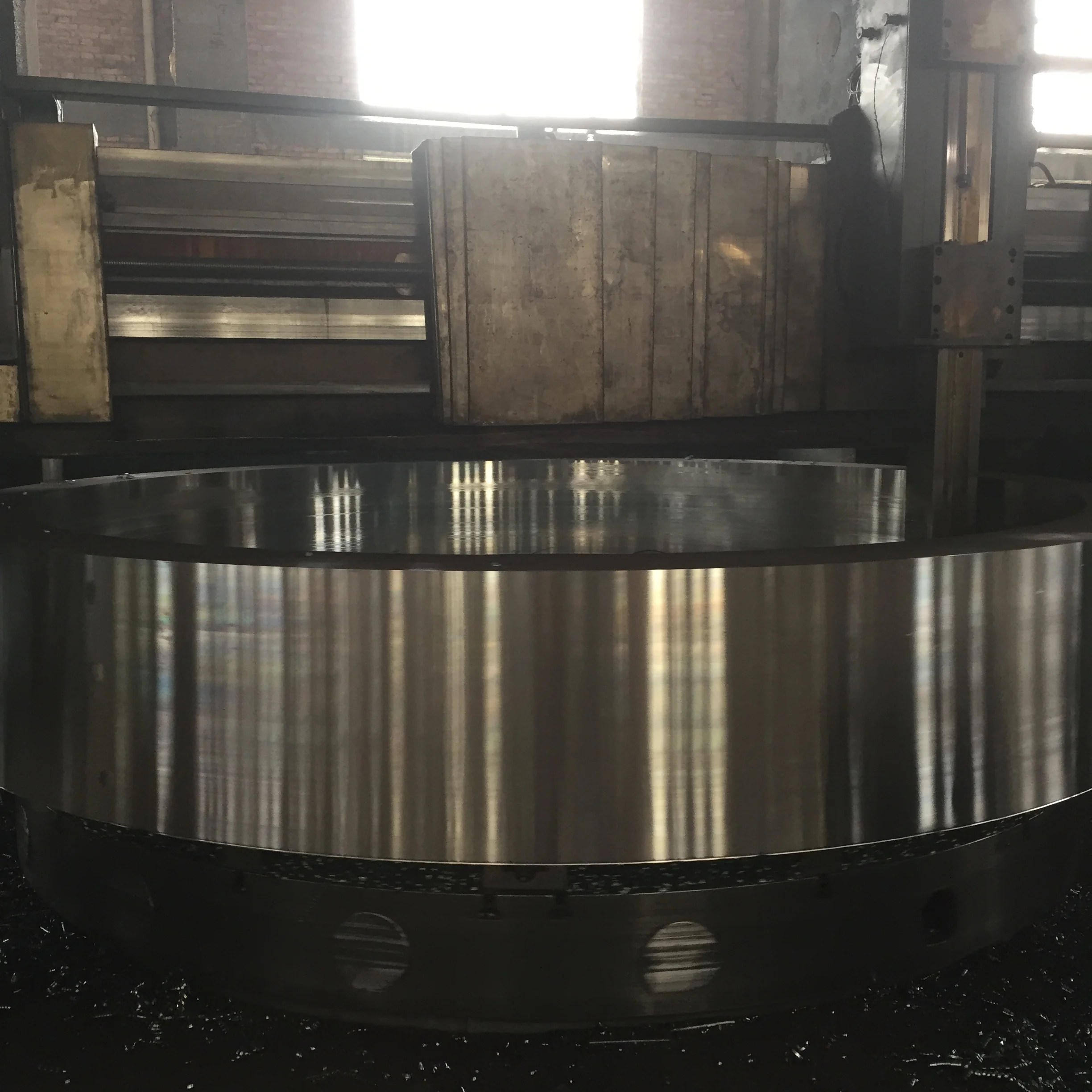 Cnc Lathe Machining Customized Casting Support Cement Rotary Kiln Tyre Harden Steel Spur Gear Large Heavy Duty Reduction Gears