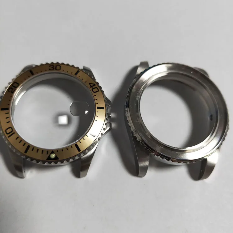 High Quality 316L Stainless Steel Watch Case Parts With Ceramic Bezel for Dive Watch