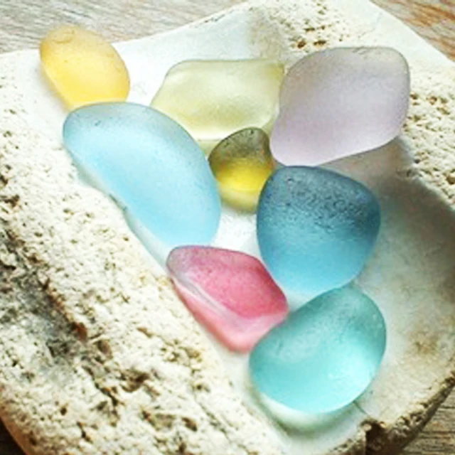 wholesale  Decorative  Bulk Landscaping Sea Glass For Vase Filler Home Decoration