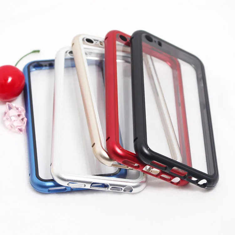 
Factory Price Tiba Magnetic Aluminum Glass Mobile phone Case for iPhone 5G/5S 