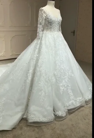 Ball Gown Wedding Dresses 2021 Luxury Bridal Dresses Lace Bridal Gowns Vestido De Novio Custom Muslim Bridal Wedding Dresses