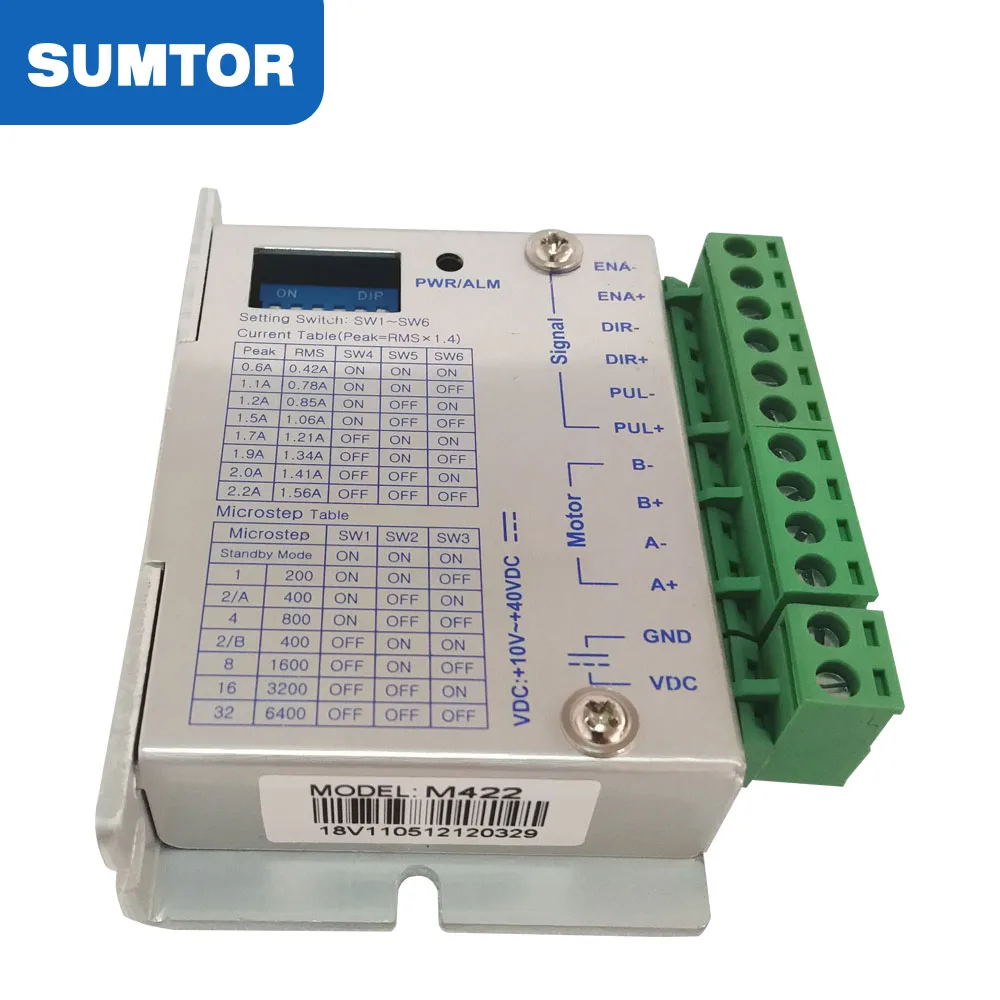 M422 24-36V 3A 32 подразделение nema 17 биполярный мини шаговый двигатель