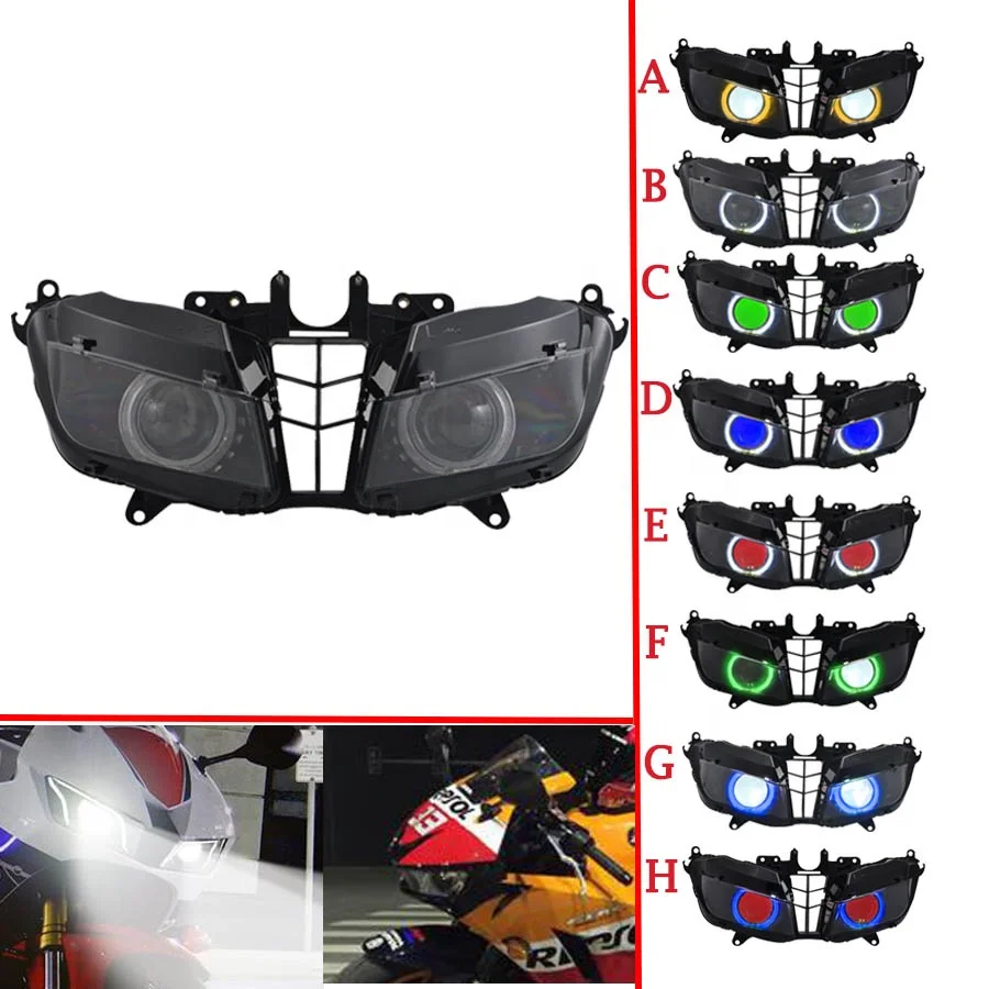 Custom Assembly HID Projector Headlight Fit For Honda CBR600RR CBR 600RR 2013-UP Customized Modified Motorcycle Headlights