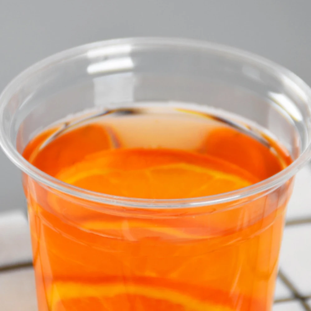 Factory wholesale disposable transparent 360ml milk tea plastic cup pet cold drink cup