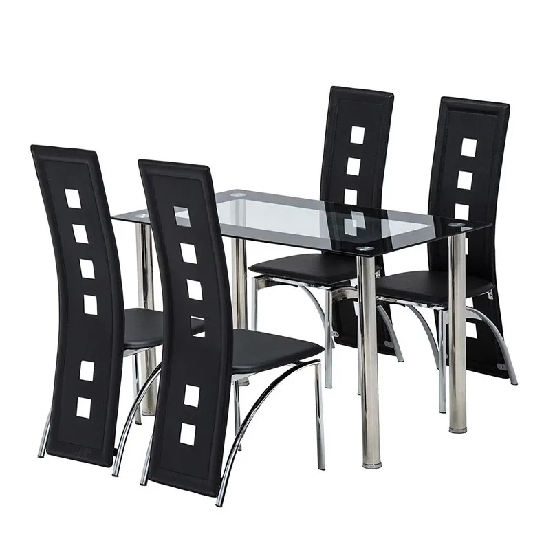 
hot sale dining room furniture good price dining room sets top quality glass dining table and chairs 