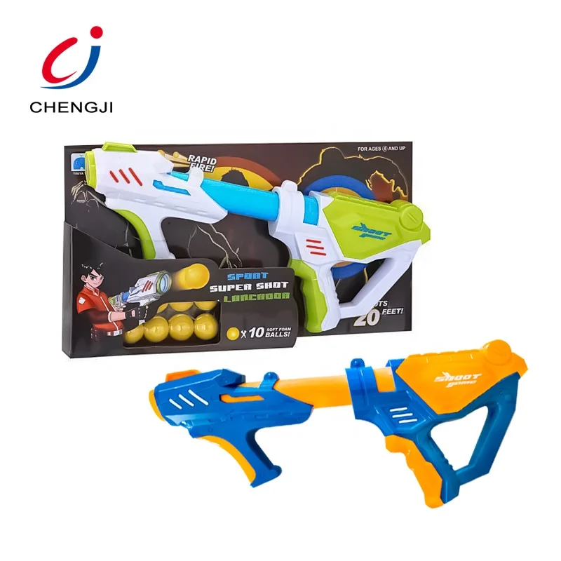 Wholesale powerful air pressure shooting game eva foam paint ball guns