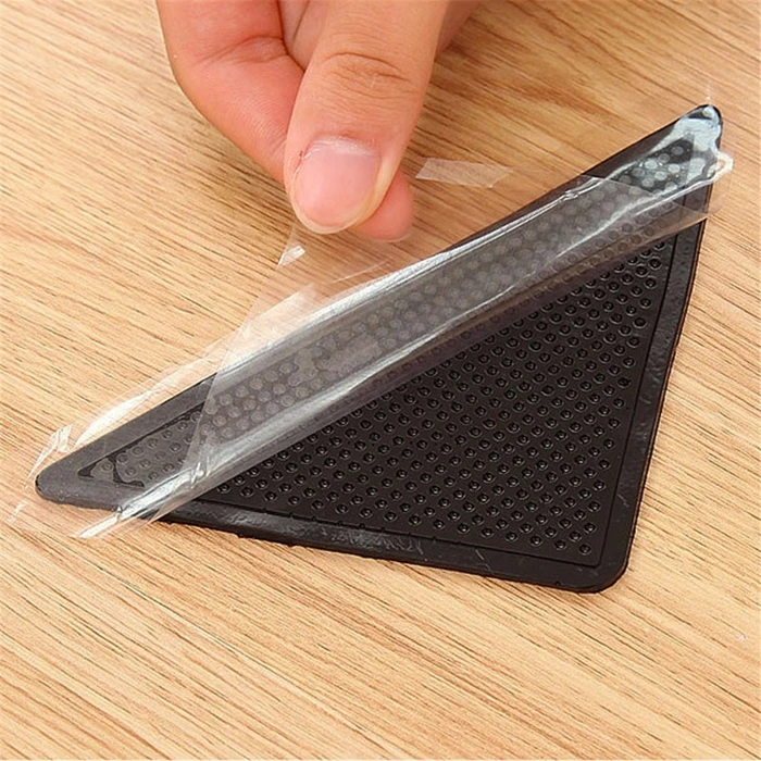 Factory Washable Best 8 Pcs Anti Curling Rug Gripper Strips Reusable Carpet Grippers