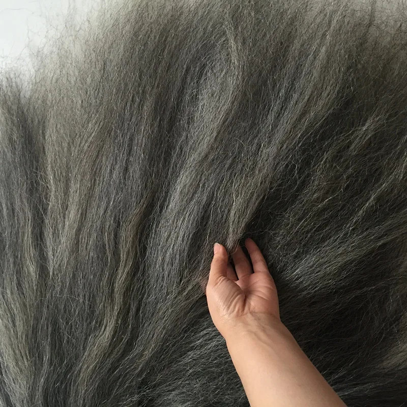 Wholesale and retail Chinese natural gray color yak tail hair length 50-70 cm
