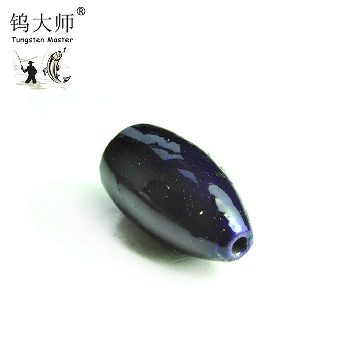 Purple Weight Fishing Sinker Lure Tungsten Bullet Shape Worm Weights Flipping Fishing Accessories