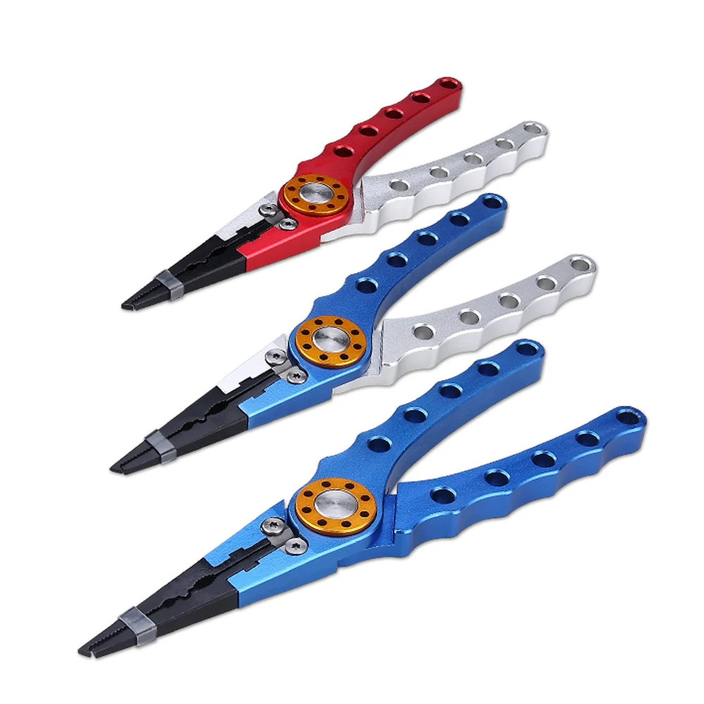 
Fly Fishing Supplies Lure split ring plier hook remover Aluminum Long nose fishing tools Fishing pliers 