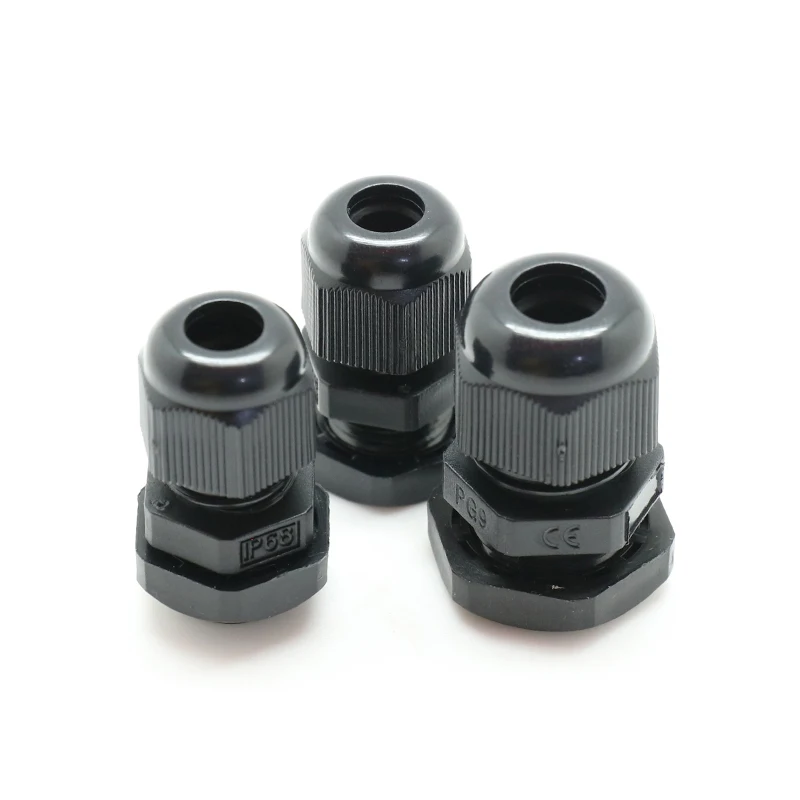 BAOTENG высокое качество IP68 водонепроницаемый пластиковый ПВХ Нейлон m10 резиновый кабельный сальник