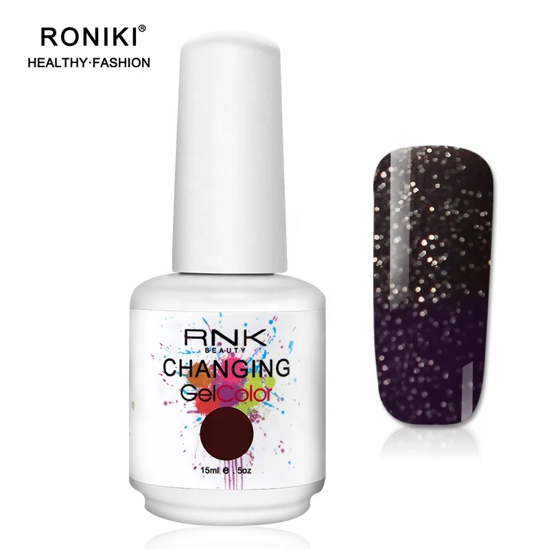 Hot in euroe market nail gel polish base glue color changing professional nail arts design gel polish nail led uv gel