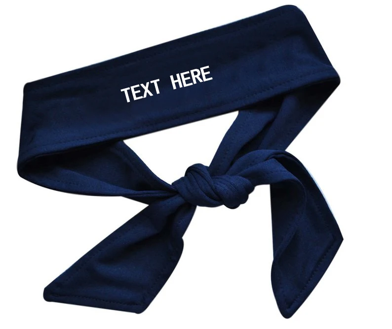 Настраиваемая вышитая Спортивная хлопковая повязка на голову с надписью