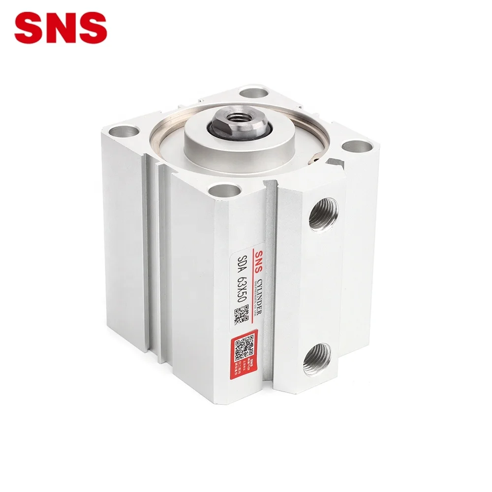 
SNS SDA63x50 High quality female thread pneumatic double acting compact air cylinder 