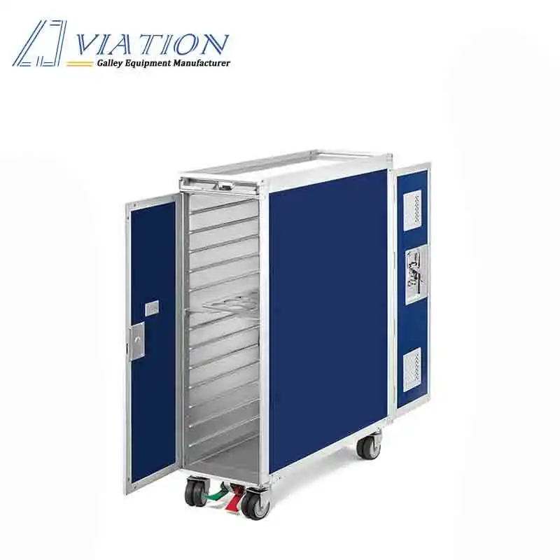 High demand aluminum airline equipment airplane trolly service cart