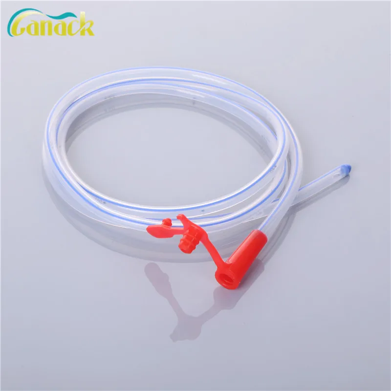 Disposable 8fr 20fr 100% Medical Grade Silicone Nasogastric Tube Stomach Sizes Packaged in Paper Bag EOS Disinfecting Type