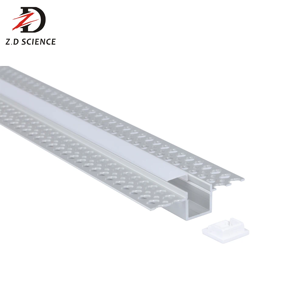 
Factory price trimless plaster gypsum Drywall Aluminum Led Profile extrusion for 12mm led tape 
