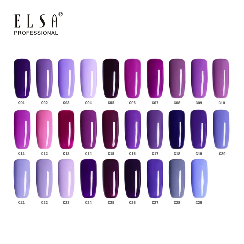 
ELSA 12ml Gel Nail Polish Soak Off Nail Art Led Nail Gel Varnish Semi Permanent UV gel Lacquer 29 Colors Choose 