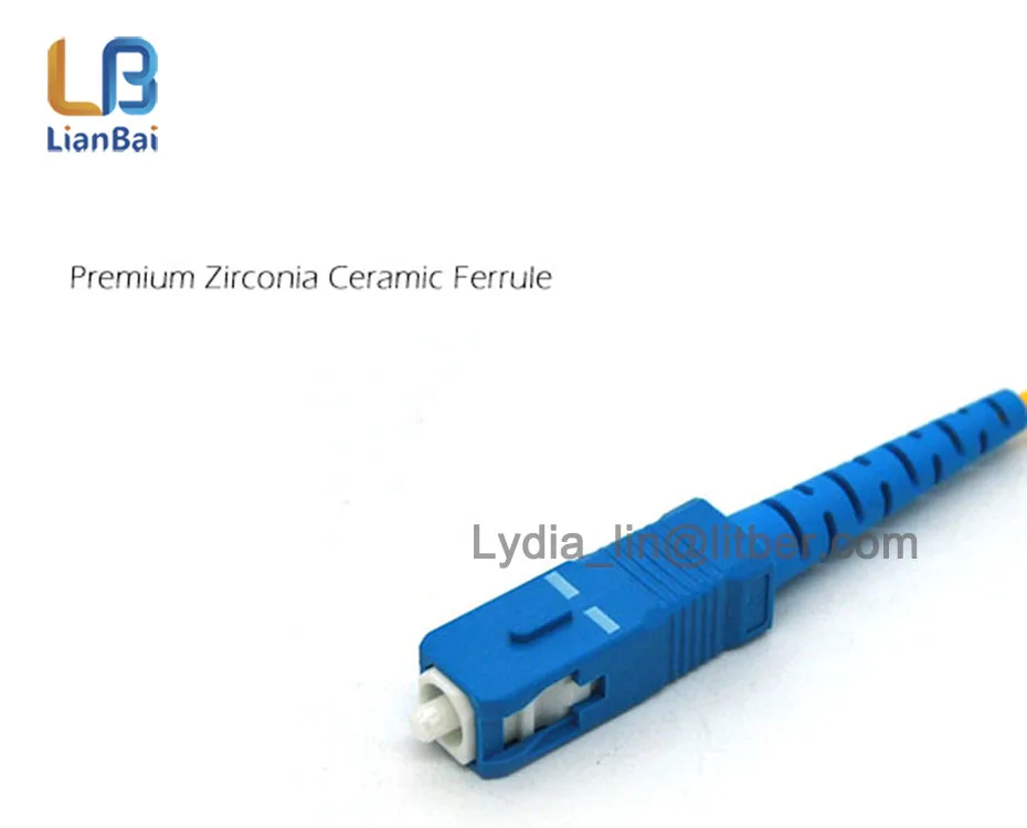 OEM single mode blue color SC/UPC-SC/UPC  FTTH fiber optic patchcord Patch Cord cable