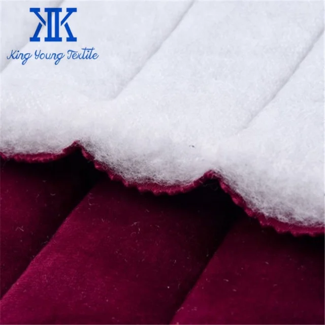 quilted velvet upholstery fabric / 100% polyester quilted flannel velour fleece fabric for blanket