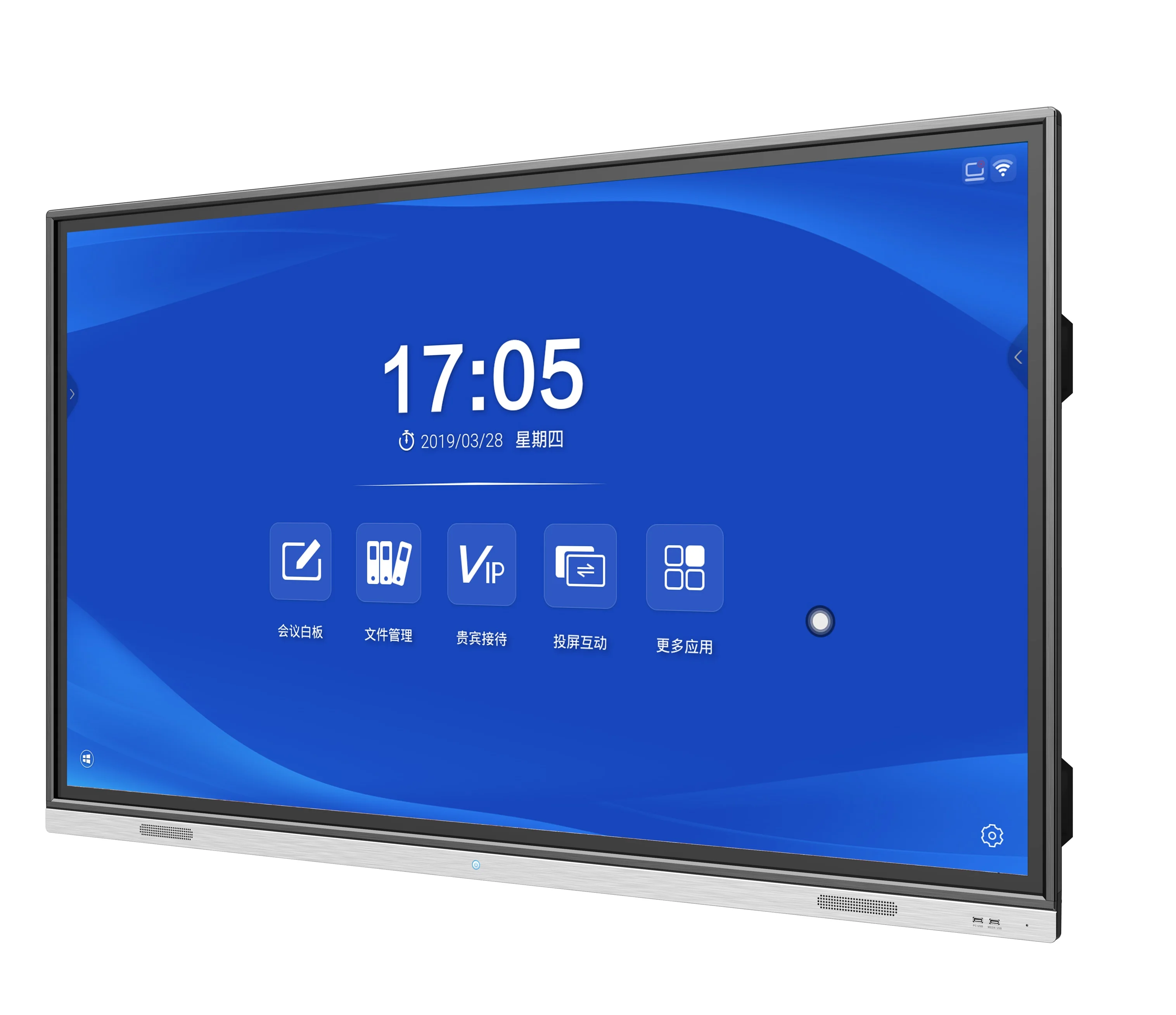  55-дюймовый интерактивный доска с 4K UHD панели сенсорного экрана и Android /Windows Dural системы для