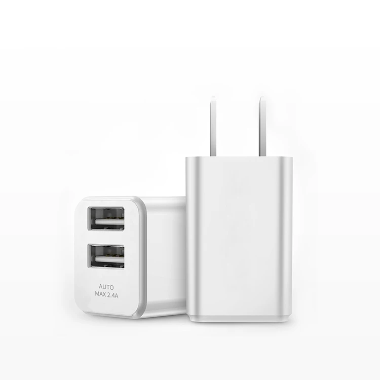 Складной портативный сотовый телефон зарядное устройство Универсальный двойной порт 2.4a стены зарядное устройство