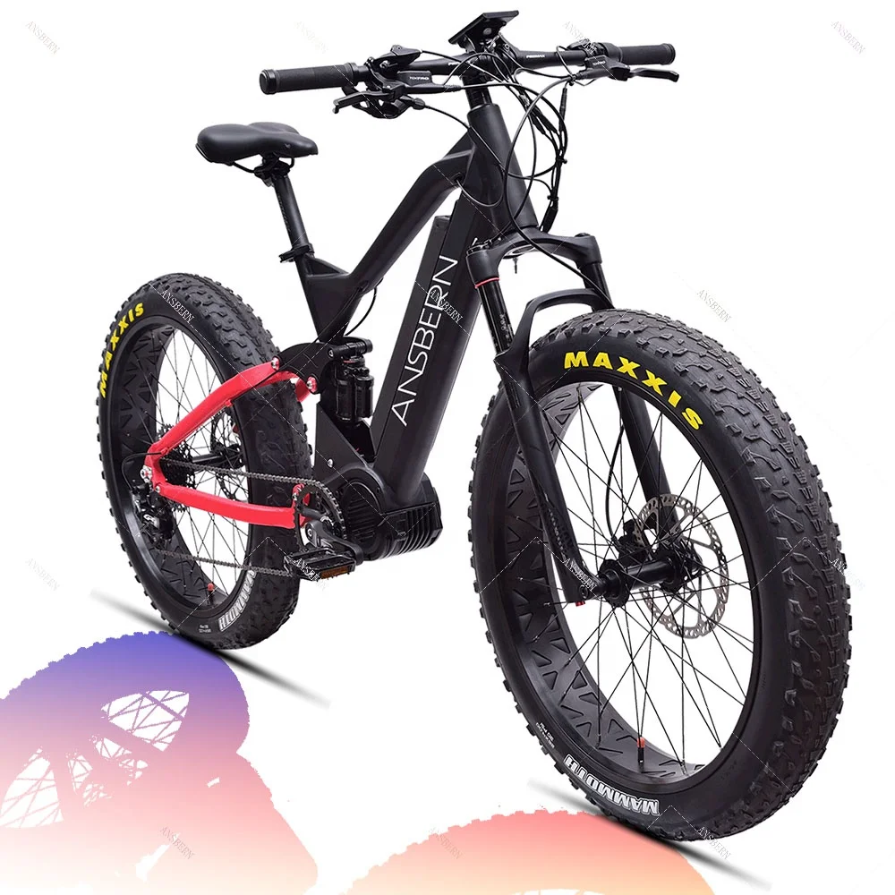 Hybrid Removable Battery Full Suspension 26Inch 1000W MTB Bafang Ultra Velo Electrique EB-35