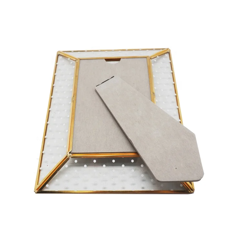 Hot selling metal glass photo picture frame for wedding decoration