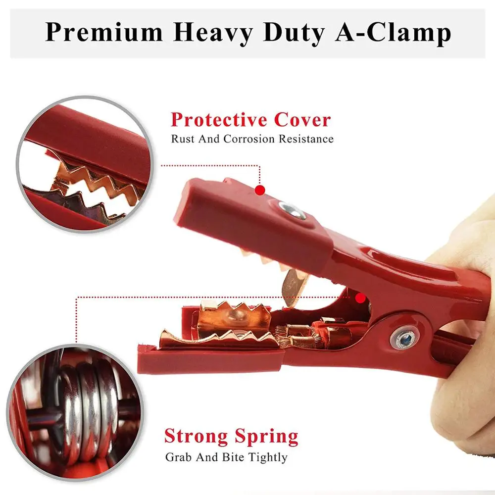 6 Gauge booster  jumper cable 16 ft battery jumping cable