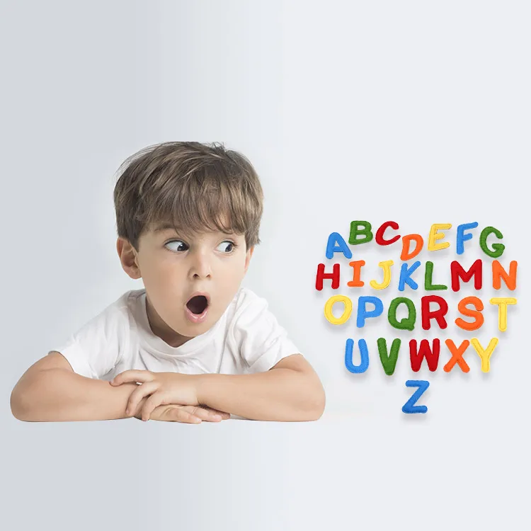 Felt Alphabet Letters A to Z Assorted Colors Fabric ABCs for DIY Craft Kids Toys Christmas Birthday Party Decoration