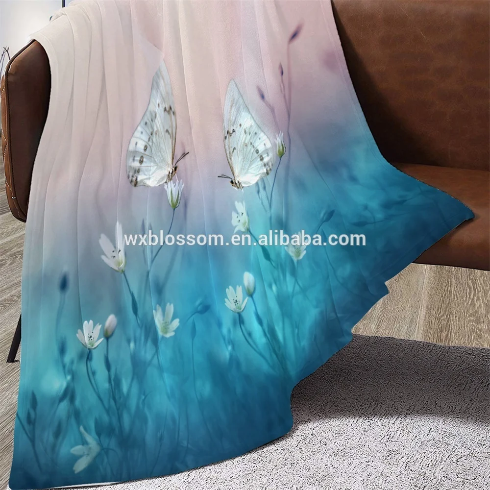 Various styles soft digital print infant luxury picnic coral flannel fleece blanket