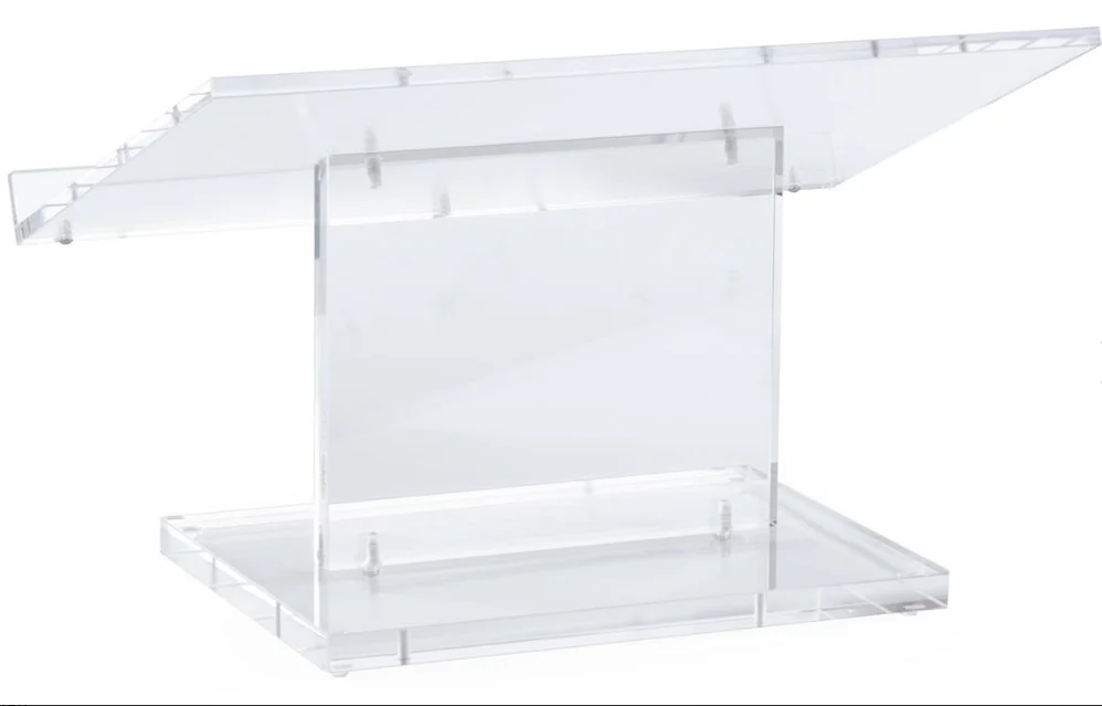 
Easy Assembly Tabletop Acrylic Podium Clear Acrylic Platform Acrylic Lectern 