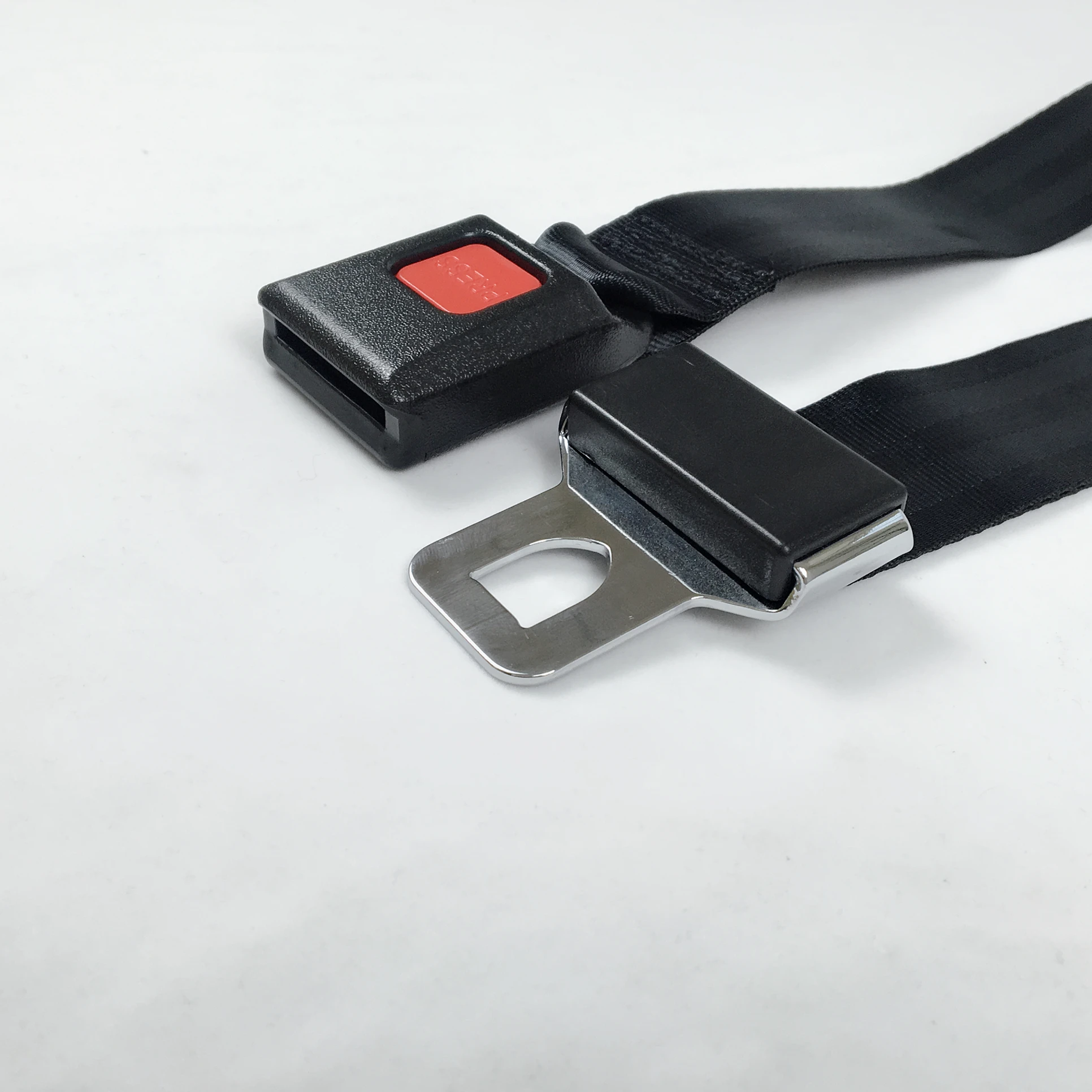 Automotive interior parts Wide tongue Strong bite force Flexible ribbon Simple Two Points Seat Belt Wheelchair seat belt