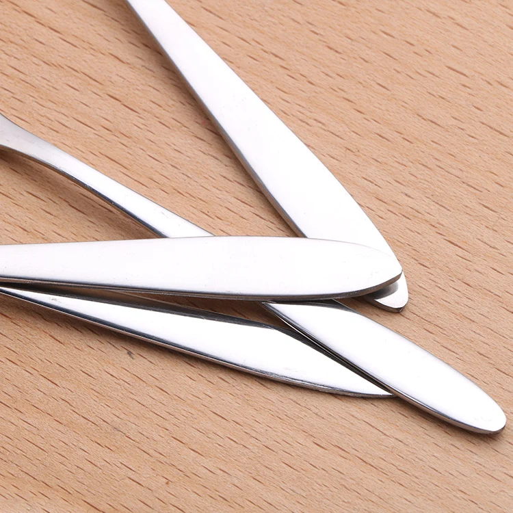 Factory wholesale stainless steel small knife fork for eating mooncake fruits dessert fork and knife