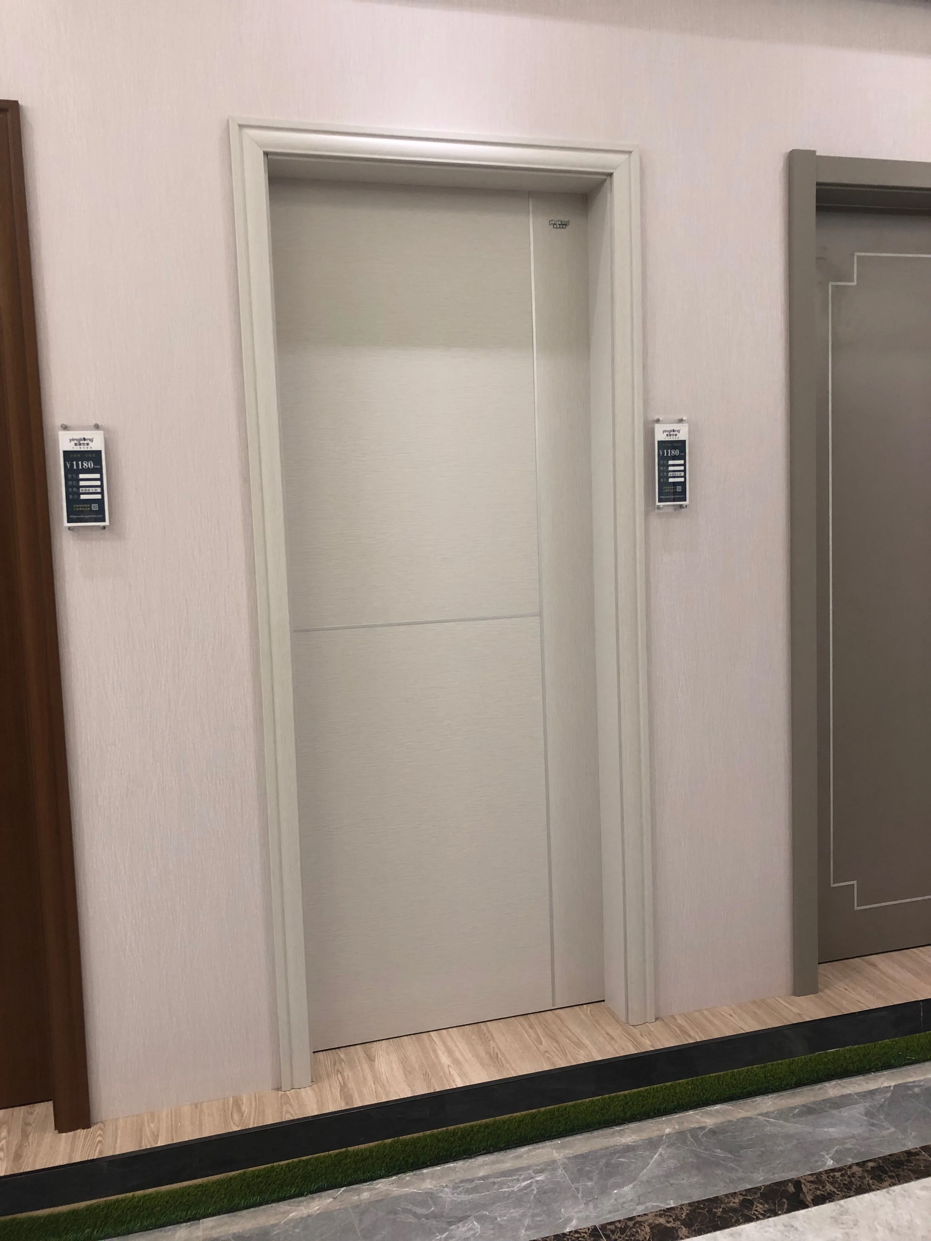 Anti-moisture WPC door panel interior flush Israel white door