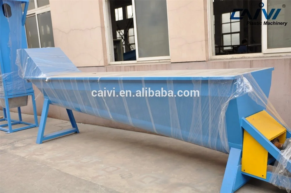plastic PET bottle flake washing recycling drying machine plant